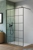 Radaway Nes Black Factory kabina Walk-in 70x200cm czarny mat/szkło przejrzyste 10013070-54-55